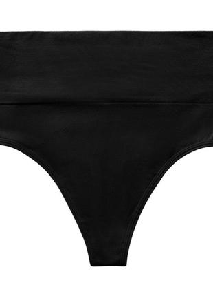 Трусики утяжка жіночі з високою посадкою чорні флексі m