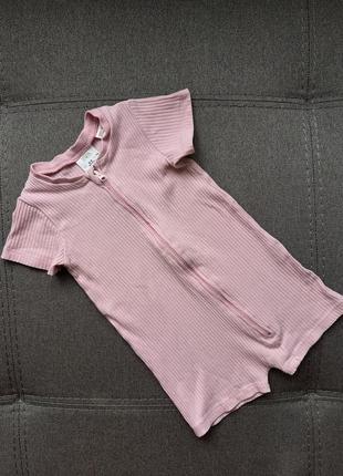 Пісочник в рубчик zara ромпер комбінезон боді зара