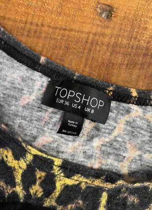 Жіноча майка з принтом topshop (топшоп срр ідеал оригінал різнокольорова)4 фото