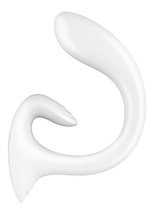 Вагинально-клиторальный вибратор satisfyer g for goddess 1 white, 2 мотора 2