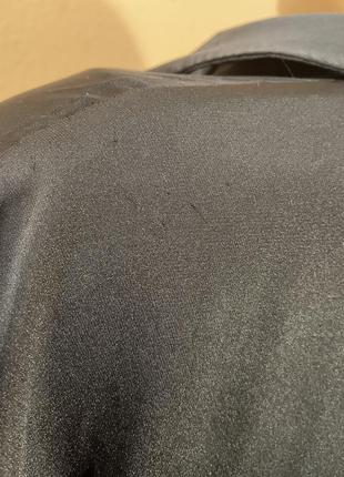 Шовкова чорна блуза zara розмір-l6 фото