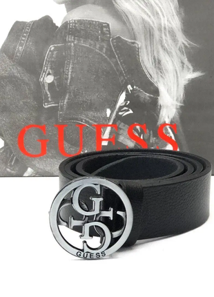 Ремень guess черный 3 см женский