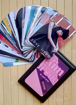 Lomo cards ломо карты ким джису jisoo black pink блэк пинк 40 карток+картхолдер