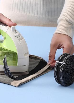 Стрічка 5 м для підшивання штанів праскою клейова липка тасьма для підгинання штанів і манжетів