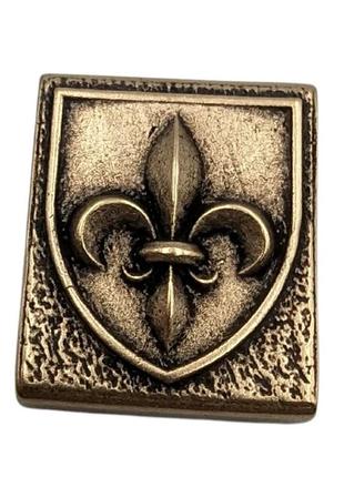 Кліпса molle fleur de lys бронза ручне литье