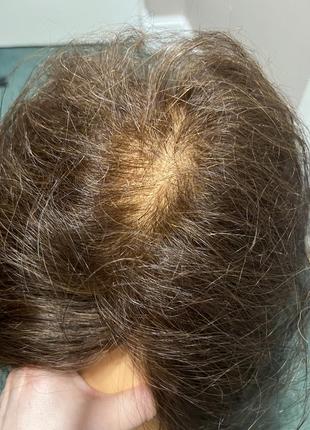 Маникен болванка волосся довге натуральне 50 см9 фото