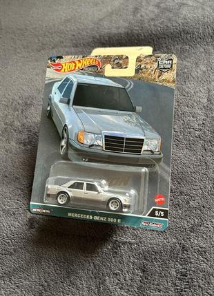 Hot wheels mercedes 500e w124 silver premium