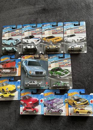 Hot wheels premium mercedes 500e w124 set vintage різний мейн honda