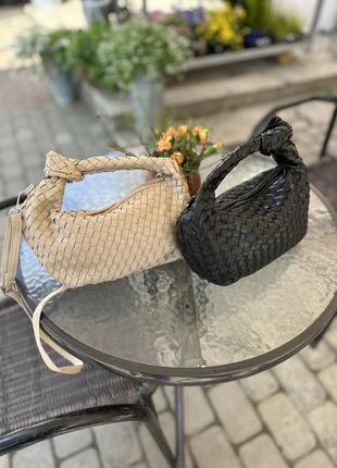 Женская сумка боттега венета черная bottega veneta black10 фото