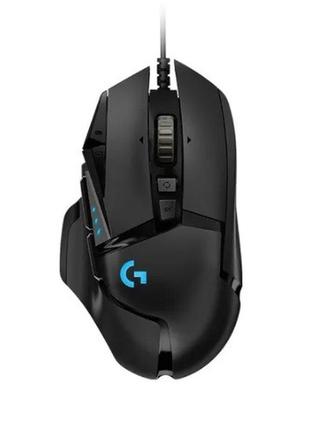 Миша ігрова logitech g502 hero high performance usb дротова з rgb-підсвічуванням black1 фото