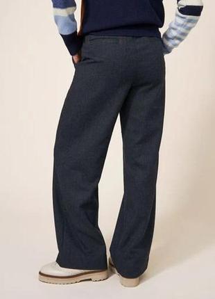 Новые теплые широкие брюки с карманами в составе шерсть размер 10r3 фото