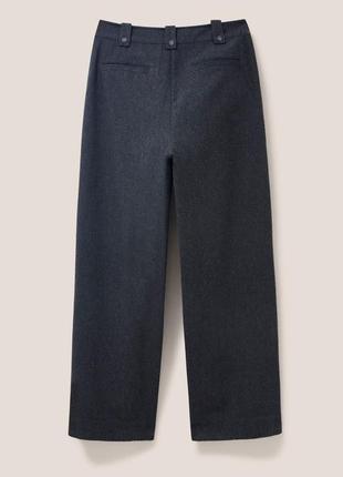 Новые теплые широкие брюки с карманами в составе шерсть размер 10r6 фото