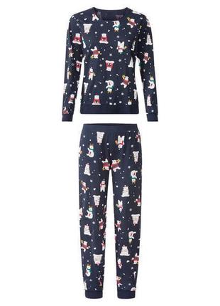Хлопковая трикотажная пижама костюм esmara