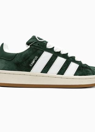 Adidas campus 00s green/white adi-04131 фото