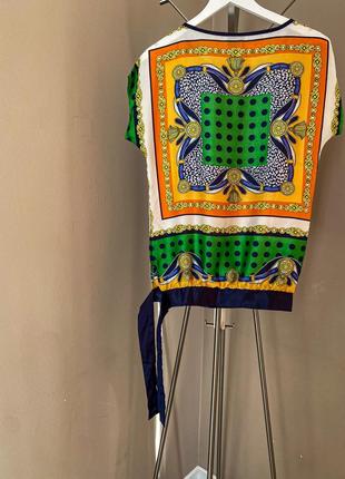 Блуза из искусственного шелка в стиле dolce&gabbana
