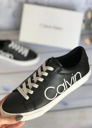 Кеды женские calvin klein cabre black черные оригинал кроссовки