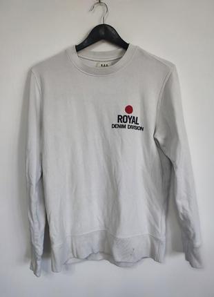 Толстовка кофта чоловіча світло сіра біла r.d.d. jack&jones, розмір m