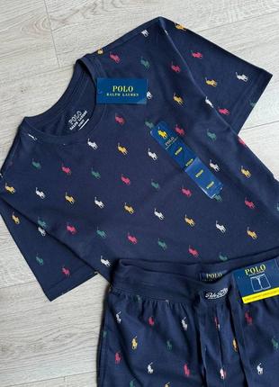 Комплект polo ralph lauren original, футболка + шорти поло ральф лаурен2 фото