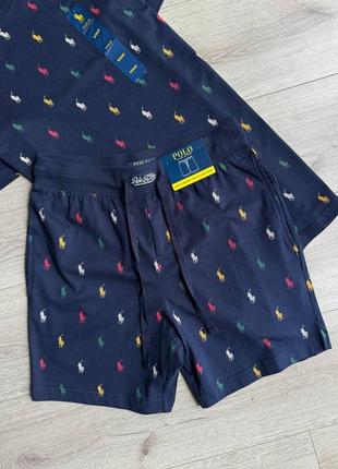 Комплект polo ralph lauren original, футболка + шорти поло ральф лаурен3 фото