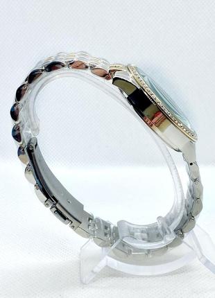 Часы женские наручные в стиле mісhаеl коrs (майкл корс), комбинированные с черным циферблатом (код: ibw896yb )3 фото