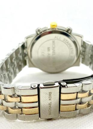 Часы женские наручные в стиле mісhаеl коrs (майкл корс), комбинированные с черным циферблатом (код: ibw896yb )4 фото
