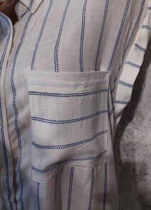 Женская рубашка из натуральной ткани.6 фото