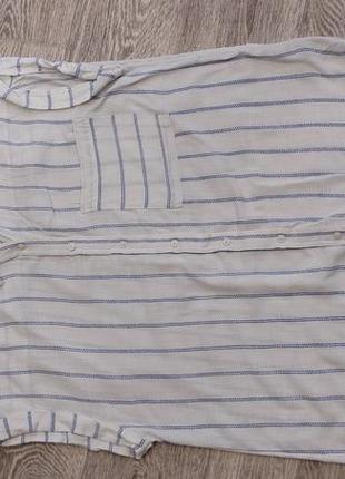 Женская рубашка из натуральной ткани.3 фото