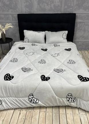 Тепле покривало . ковдра . на штучній овчинці