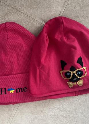 Шапка дитяча рубчик. набір шапок. шапка для дівчинки.