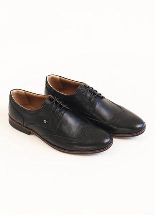 Туфли мужские кожаные классические 586498 черные2 фото