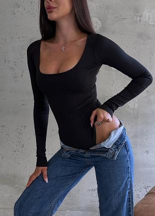 Боди микро дайвинг с длинным рукавом