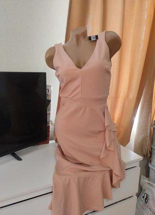 Сукня, плаття пудрового кольору