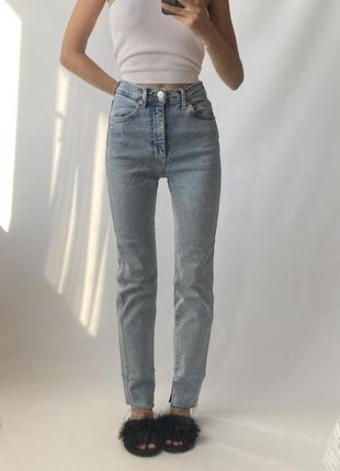 Джинси pull&bear базові блакитні