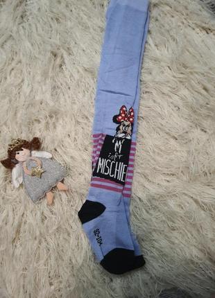 Детские махровые колготы, колготки с принтом, узором