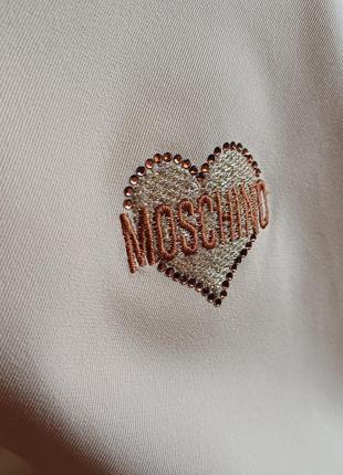 Стильные брюки цвета экрю moschino коллекции cheap and chic