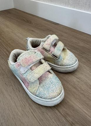 Кроссовки кеды с блестками