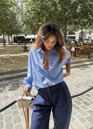 Базова оверсайз рубашка оксфорд від h&m