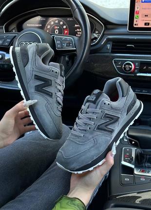 9 цветов🌈 женские кроссовки в стиле new balance 57425129 беленс / демисезонные / весенние, летние, осенние / замша / белые, черные, серые, синие