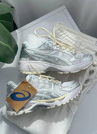 Кроссовки (gel-kayano 14 silver/white)🥷🏻🌪️