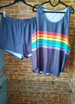 Комплект спортивний 2xl майка + шорти