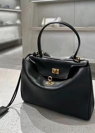Кожаная сумка в стиле balenciaga