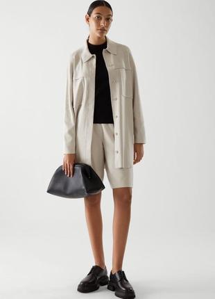 Оригинальный брендовый кардиган-рубашка шелк+шерсть+коттон