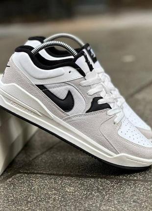 Кросівки nike jordan white замш + шкіра