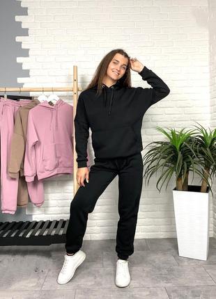 Жіночий спортивний утеплений костюм на флісі зимовий зима демісезон
