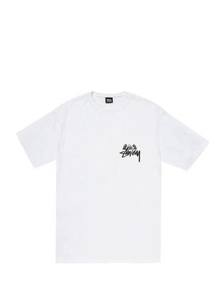 Белая футболка stussy