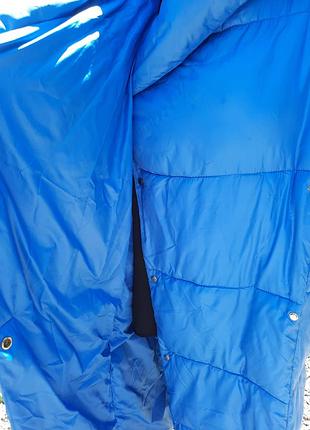 Пуховик оверсайз ковдра стильний пуховик великий капюшон