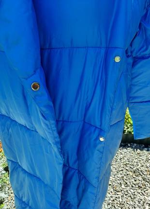 Пуховик оверсайз ковдра стильний пуховик великий капюшон