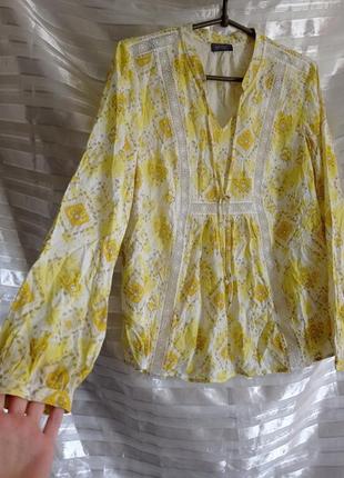 Лимонная блуза на подкладе, вискоза, цена на сайте 400atch🔥 нова2 фото