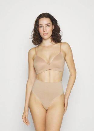 Утягуючі трусики thongs marks&spencer, 2 шт., стрінги бежеві