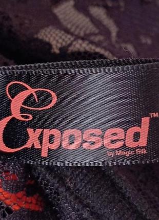 Жіночий мережевний корсет exposed розмір s-m чорний 2